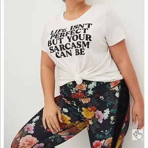 Torrid Shirt NWT SZ 0X  Life Isn’t Perfect